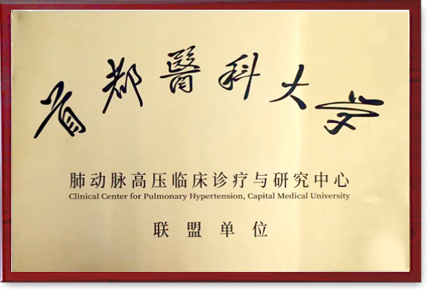 2024年首都醫科大學肺動脈高壓臨床診療與研究中心聯盟單位